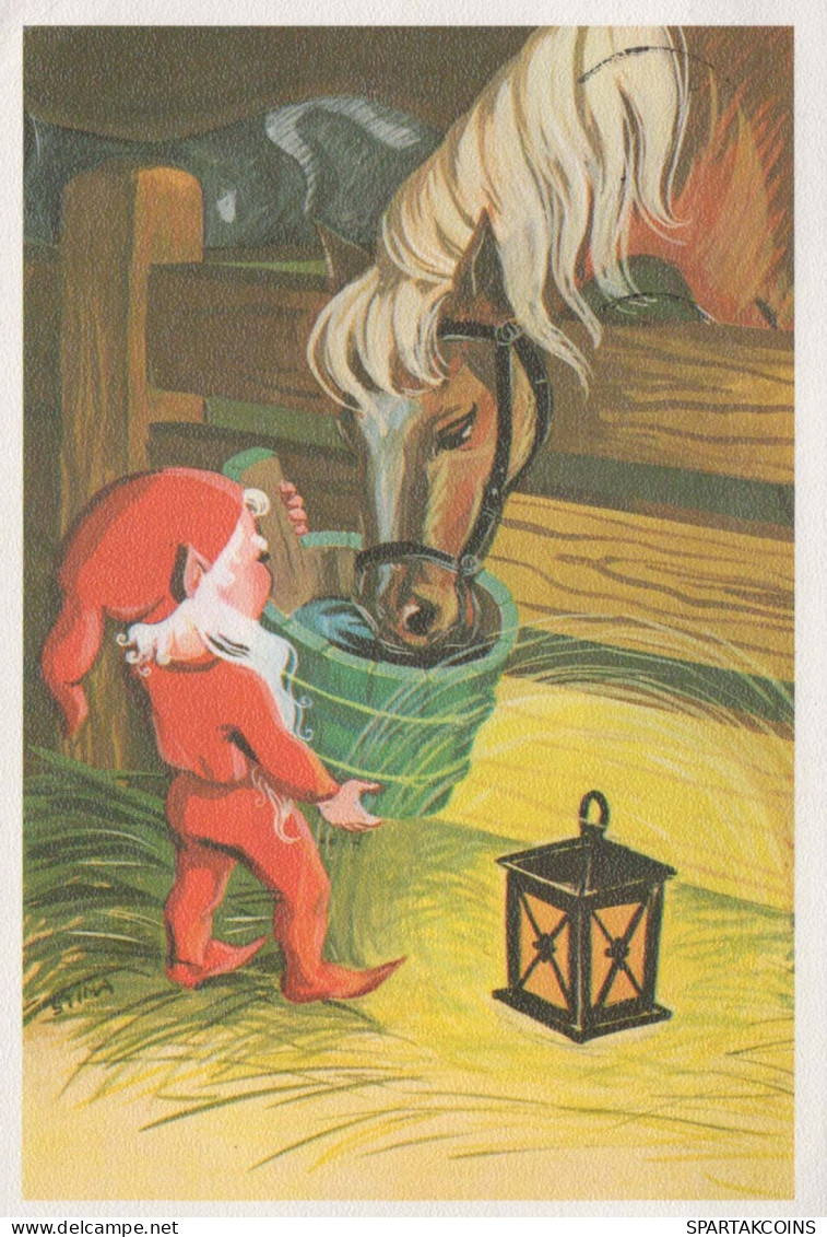 Happy New Year Christmas GNOME Vintage Postcard CPSM #PAU471.GB - New Year