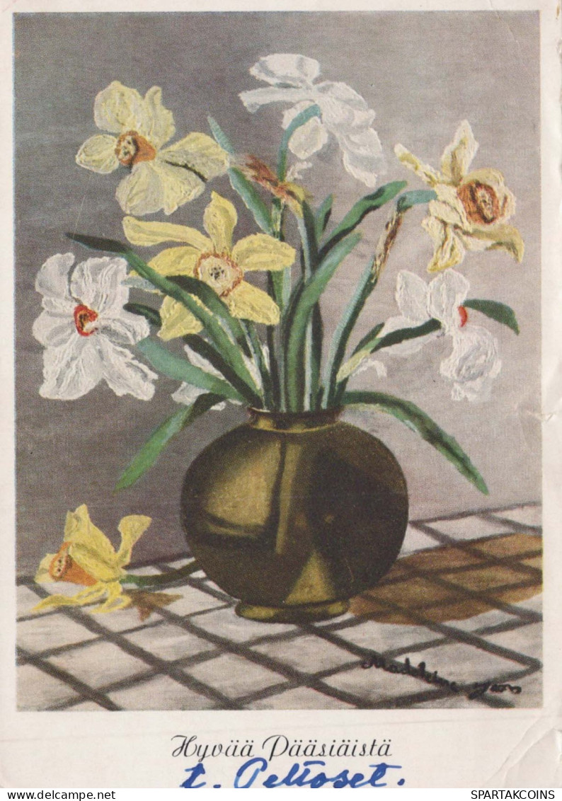 FLOWERS Vintage Postcard CPSM #PAR010.GB - Fleurs