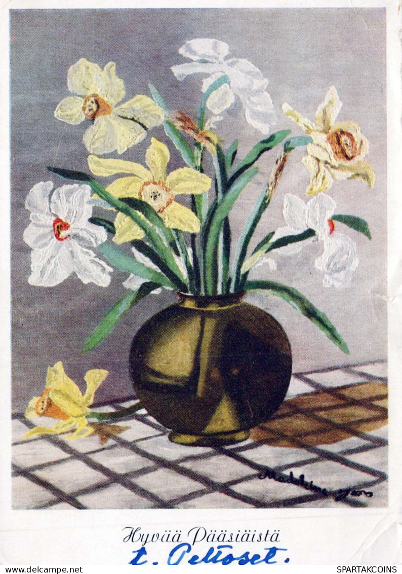 FLOWERS Vintage Postcard CPSM #PAR010.GB - Fleurs