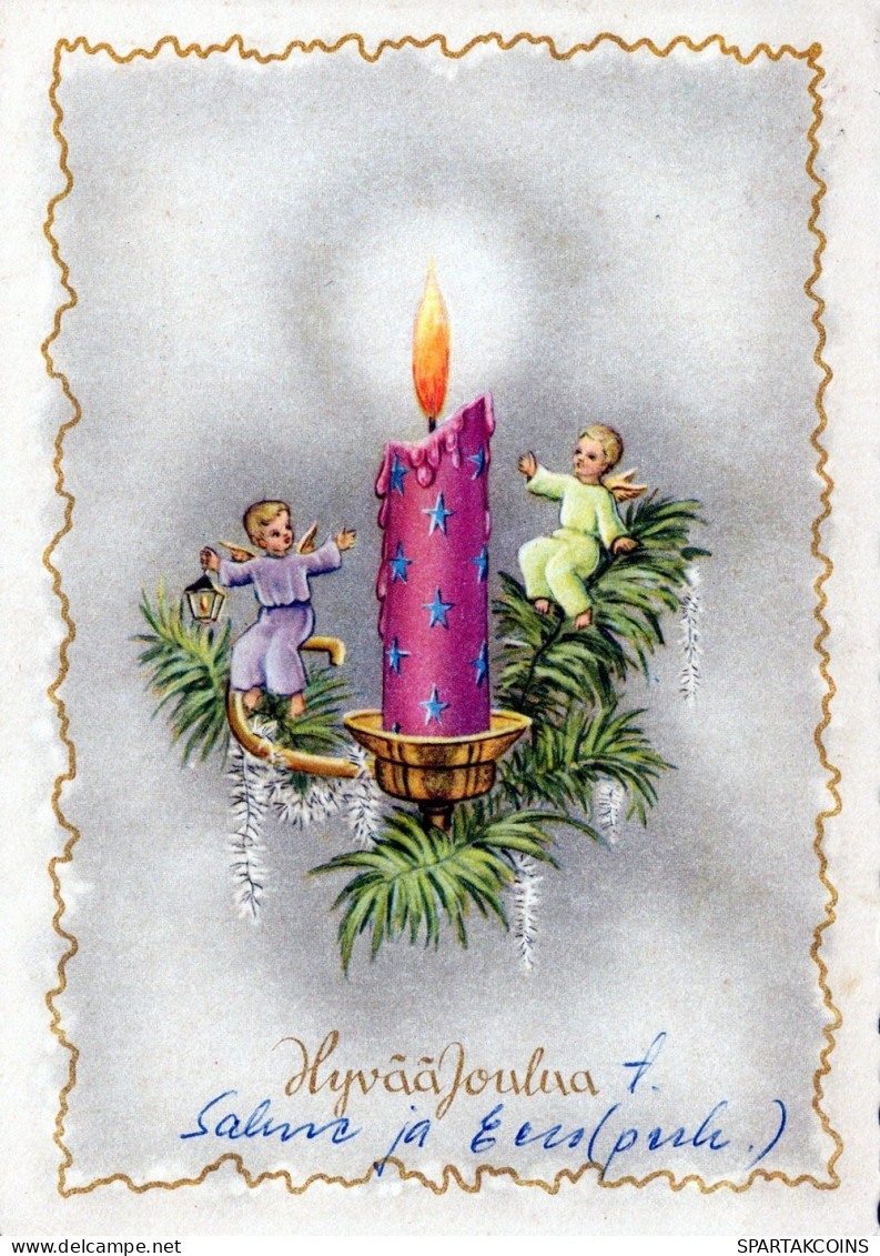 ANGEL CHRISTMAS Holidays Vintage Postcard CPSM #PAH126.GB - Angels