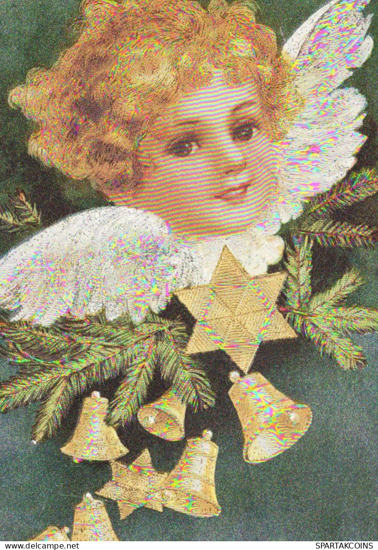 ANGEL Happy New Year Christmas LENTICULAR 3D Vintage Postcard CPSM #PAZ022.GB - Angels