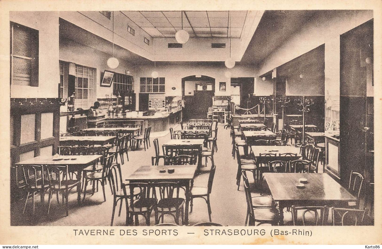 Strasbourg * Intérieur De La Taverne Des Sports * Brasserie Restaurant , 6 Rue De La Lanterne * GROSSHOLZ Propriétaire - Strasbourg