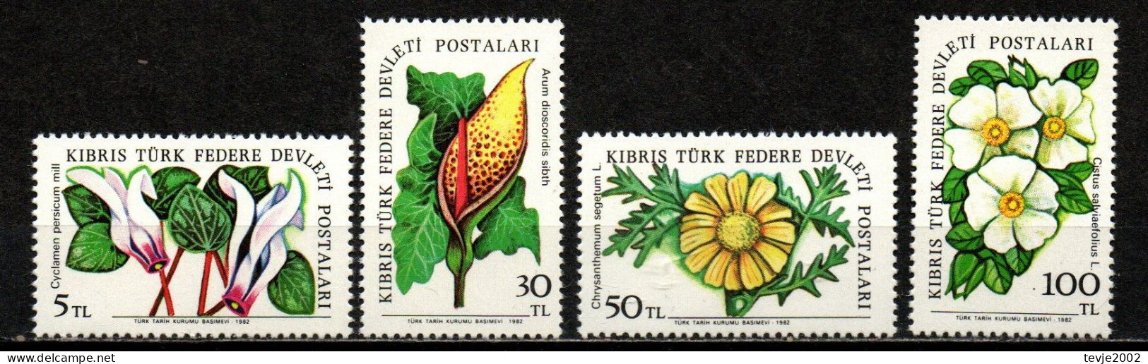 Türk. Zypern 1982 - Mi.Nr. 110 - 113 - Postfrisch MNH - Blumen Flowers - Autres & Non Classés