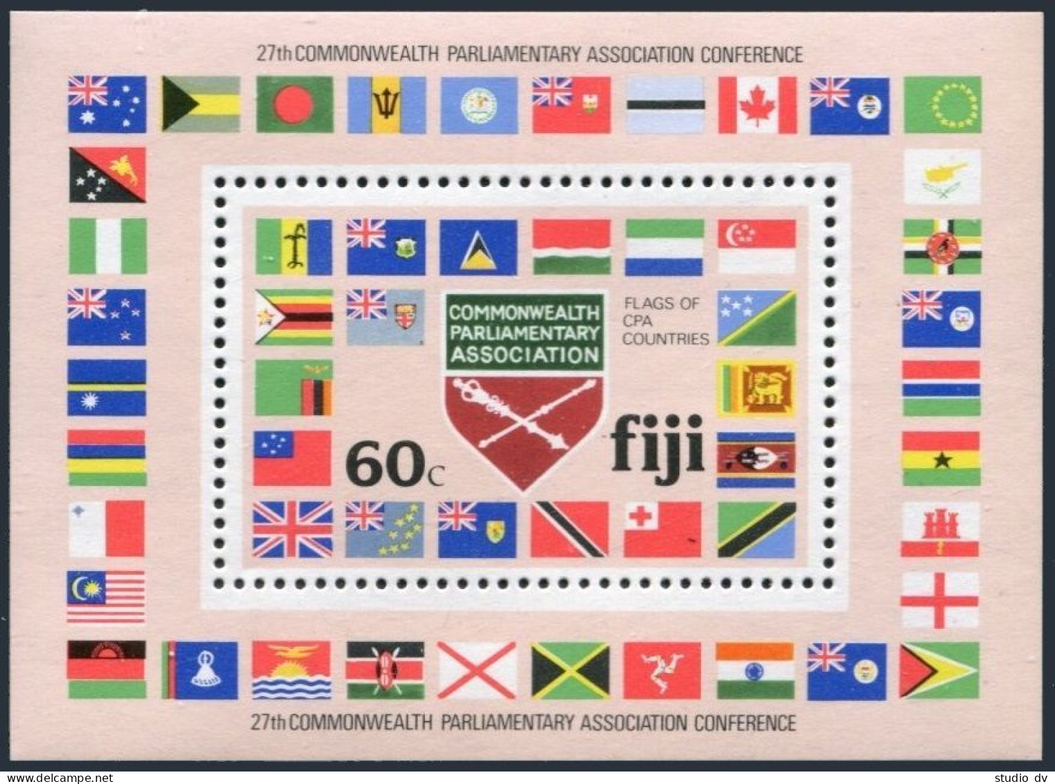 Fiji 450-453, MNH. Mi 444-446,Bl.2. Commonwealth Parliamentary Association,1981. - Fidji (1970-...)