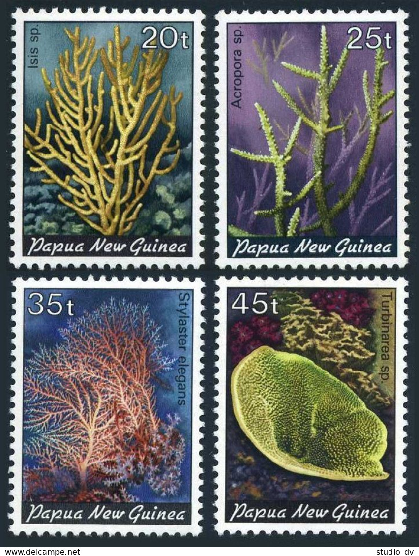 Papua New Guinea 588-591, MNH. Michel 444-445-447-449. Coral-1982. - Papoea-Nieuw-Guinea