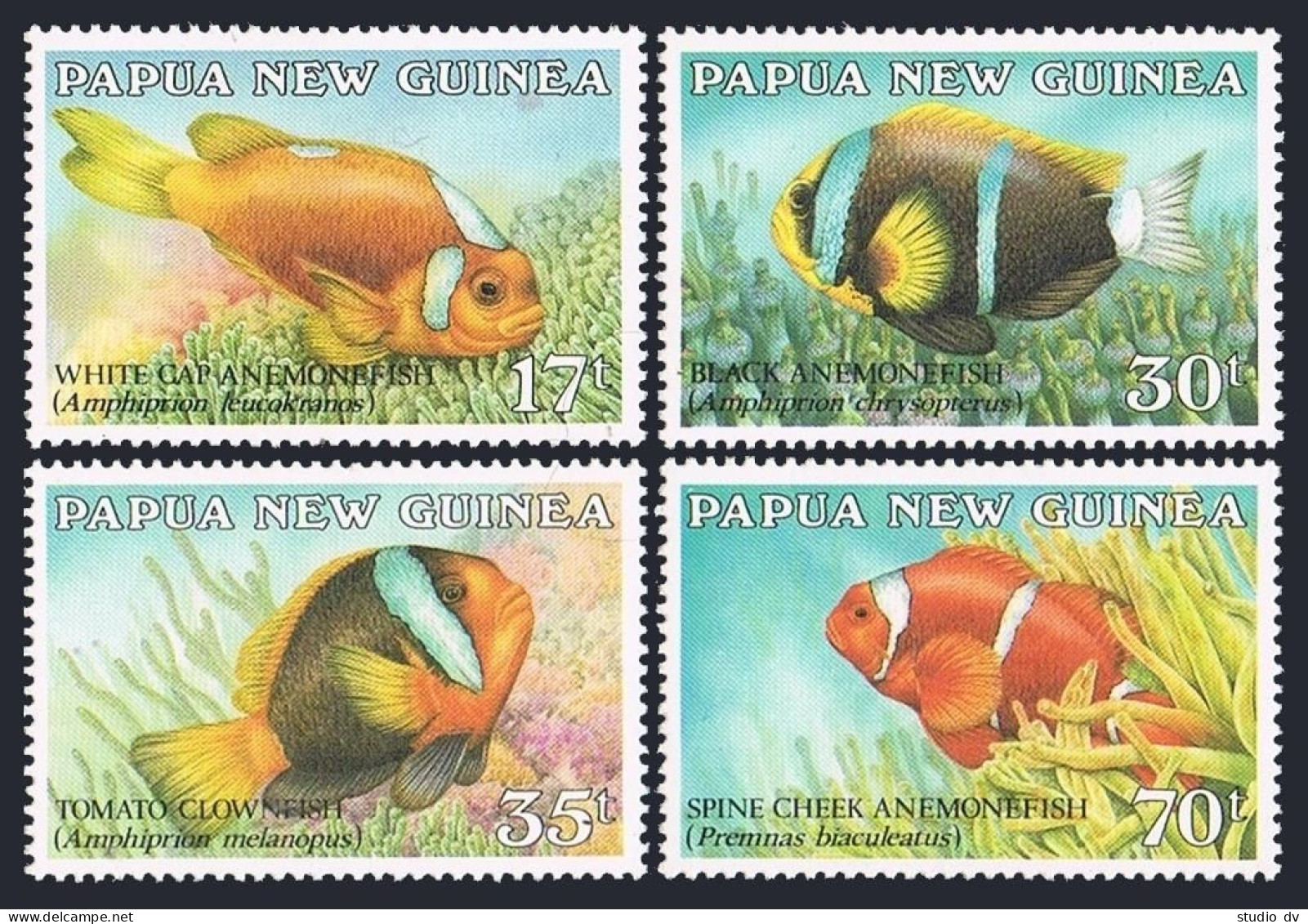 Papua New Guinea 659-662, MNH. Michel 539-542. Fish 1987. - Papoea-Nieuw-Guinea