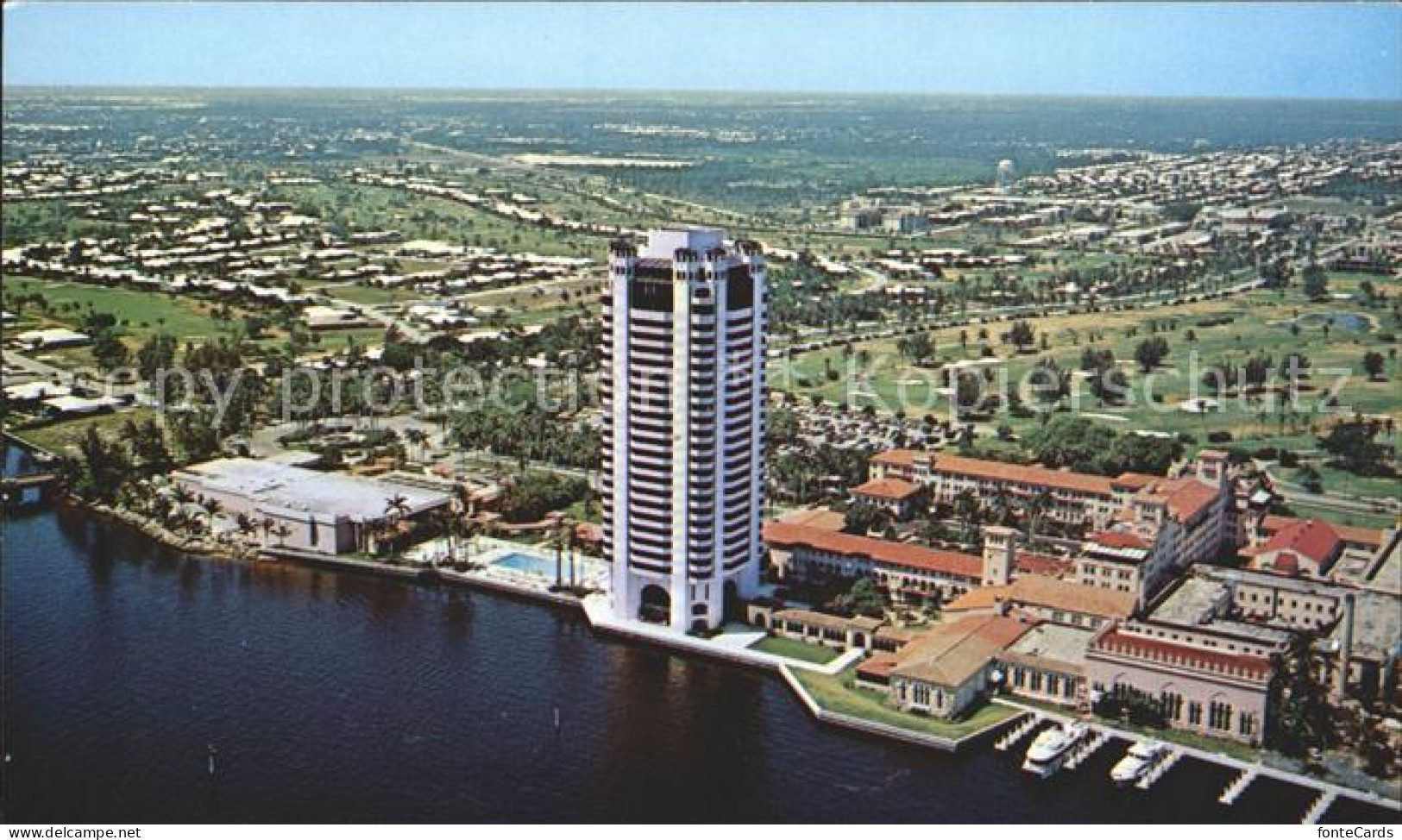 72060388 Boca_Raton Great Hall Garden Pool Tower Marina Historic Main Building A - Other & Unclassified