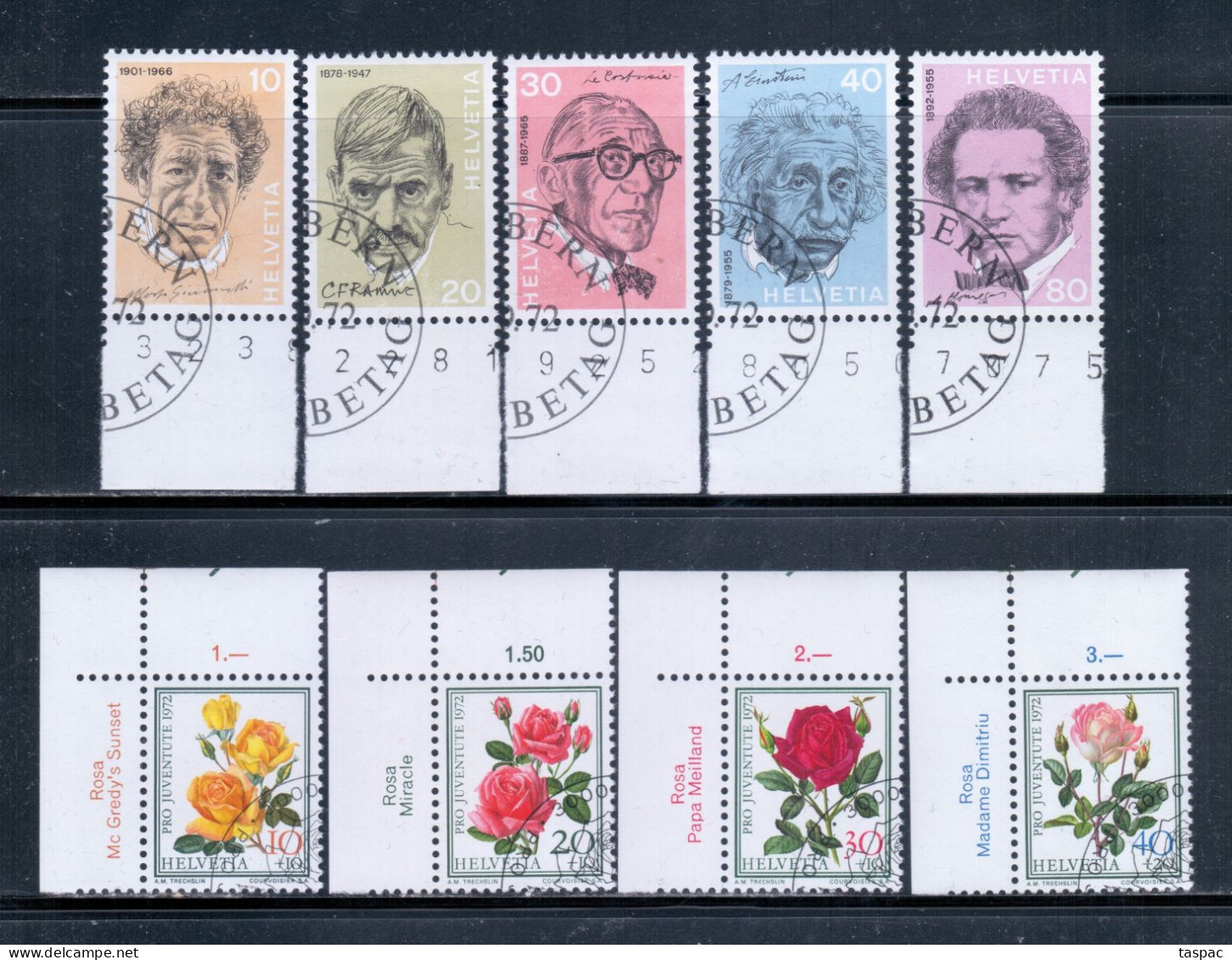 Switzerland 1972 Complete Year Set - Used (CTO) - 24 Stamps (please See Description) - Gebraucht