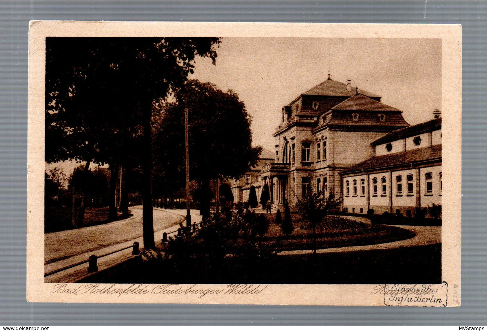 DR 1922 Postkarte Germania Luxus Gebraucht Bahnpost "Osnabruck-Bielefeld" - Brieven En Documenten