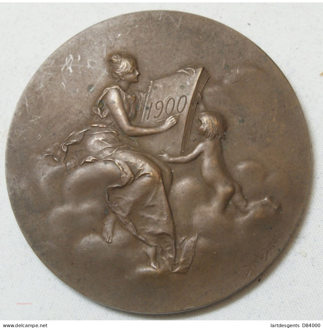 Médaille Bronze Monnaie De Paris 1900 Par Daniel DUPUIS - Professionali / Di Società