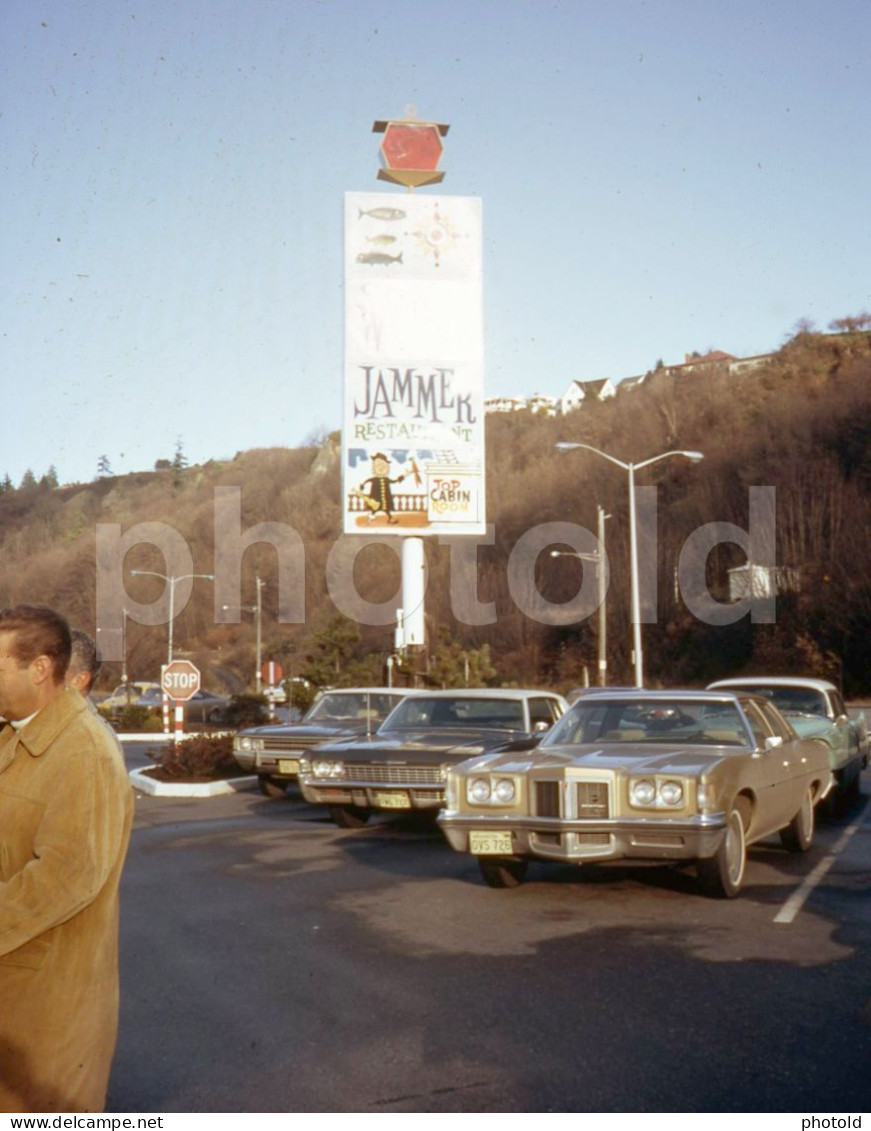 6 SLIDES SET 1971 CORNER GEORGES RESTAURANT SEATTLE WASHINGTON USA 35mm AMATEUR 16mm SLIDE Not PHOTO No FOTO NB4133 - Diapositives (slides)