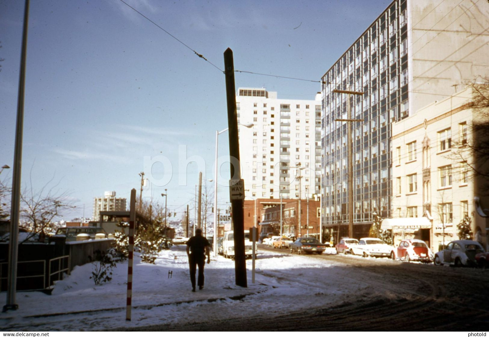 6 SLIDES SET 1971 CORNER GEORGES RESTAURANT SEATTLE WASHINGTON USA 35mm AMATEUR 16mm SLIDE not PHOTO no FOTO NB4133