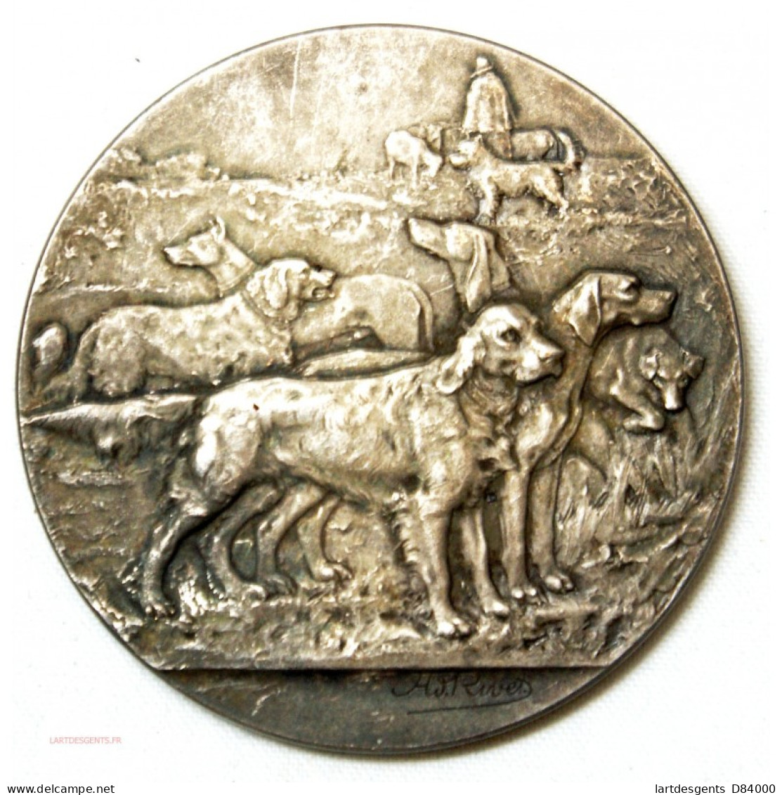 Médaille Canine Du Sud-Est Expo De Lyon 1903 Par RIVES - Professionali/Di Società