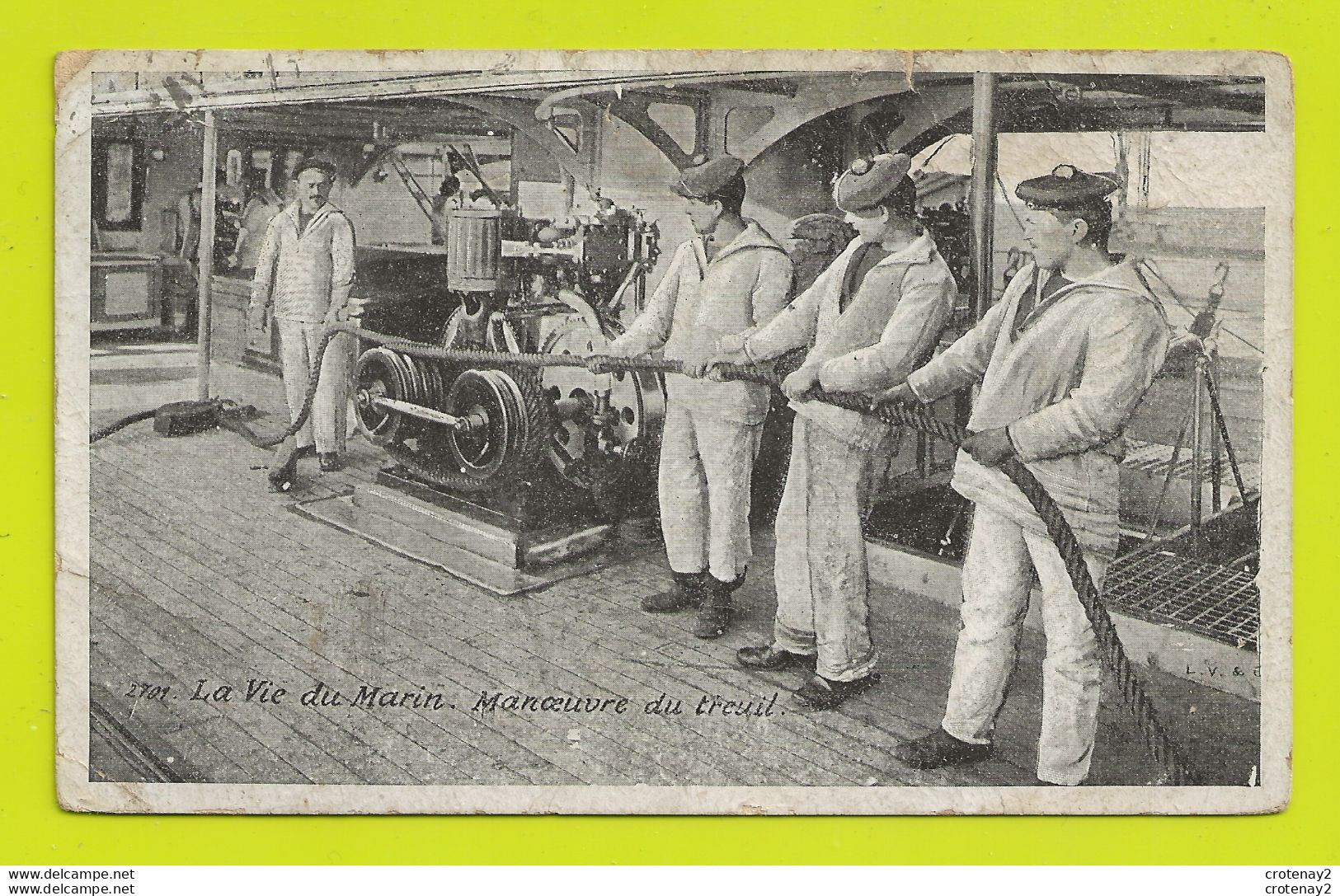 BATEAUX La Vie Du MARIN N°2701 La Manoeuvre Du Treuil En 1928 VOIR DOS écrite Par L'Adjointe à Château Landon ? - Sonstige & Ohne Zuordnung