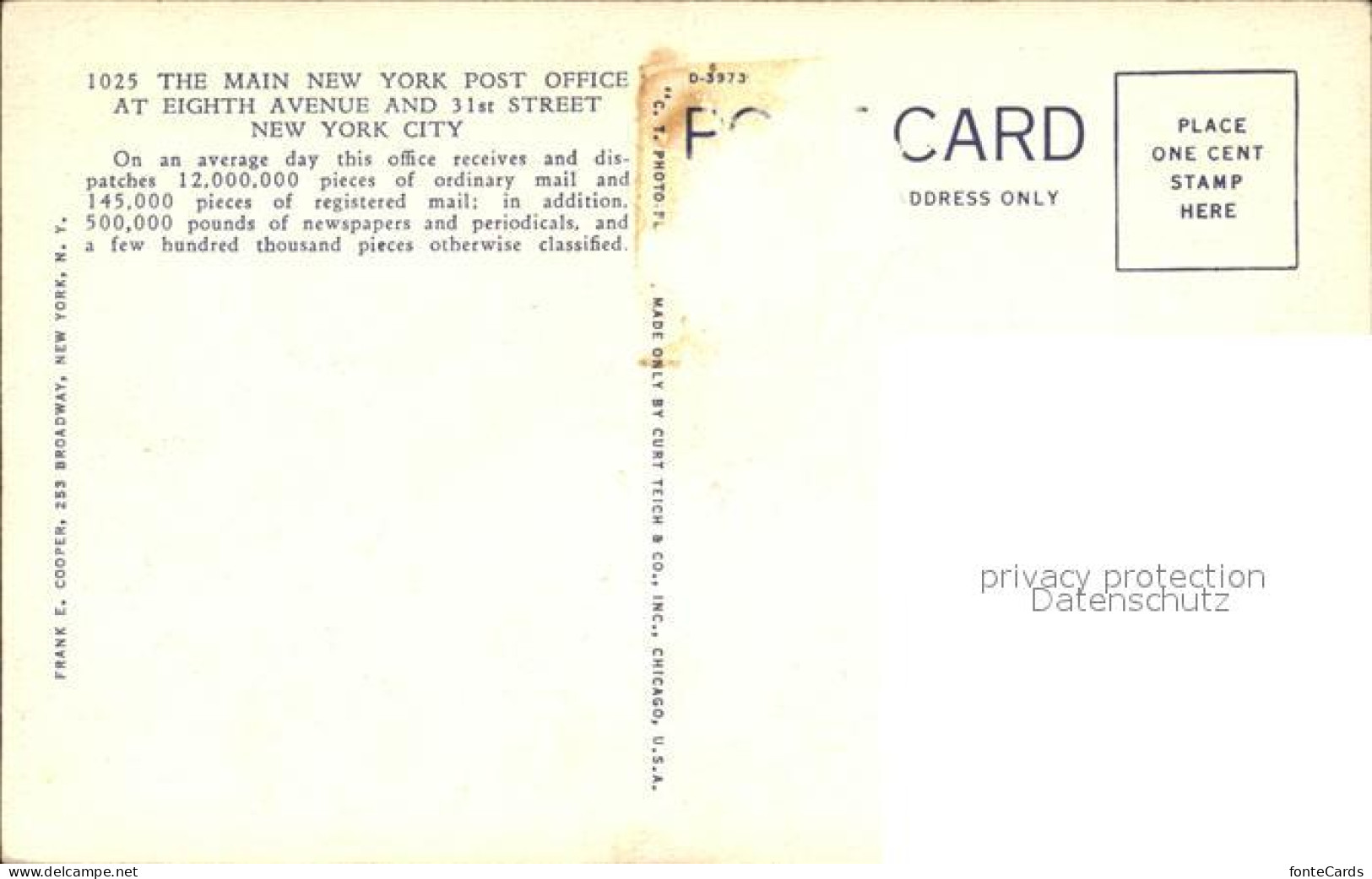 71990972 New_York_City Main Post Office Eight Avenue - Other & Unclassified