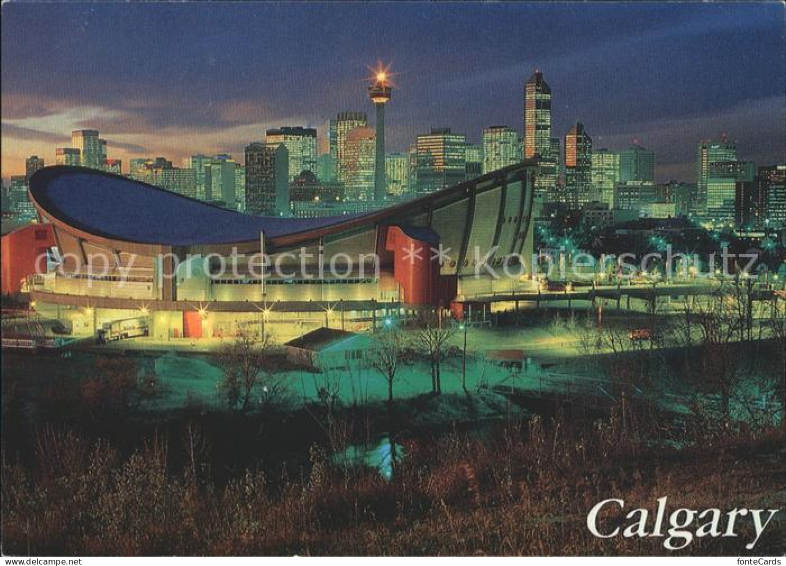 71982811 Calgary Alberta Olympic Saddledome With Calgary Tower Calgary - Ohne Zuordnung