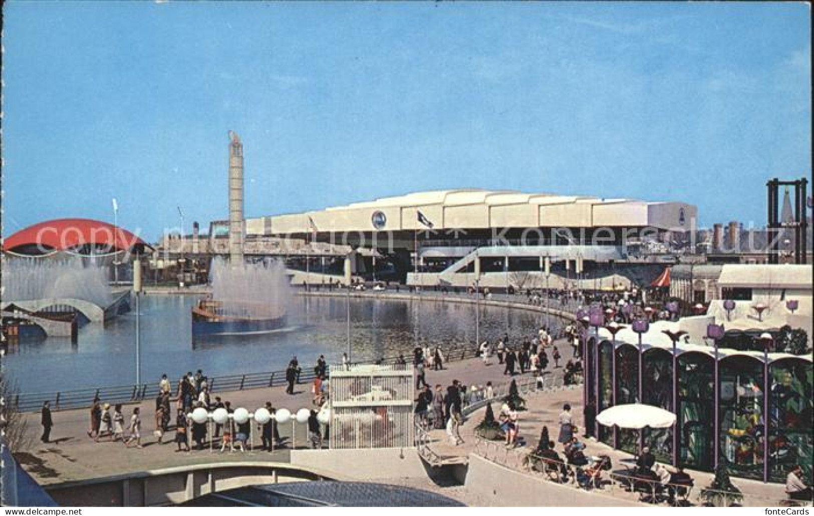 71969259 New_York_City Industrial Area Worlds Fair Looking Across Fountain Plane - Sonstige & Ohne Zuordnung
