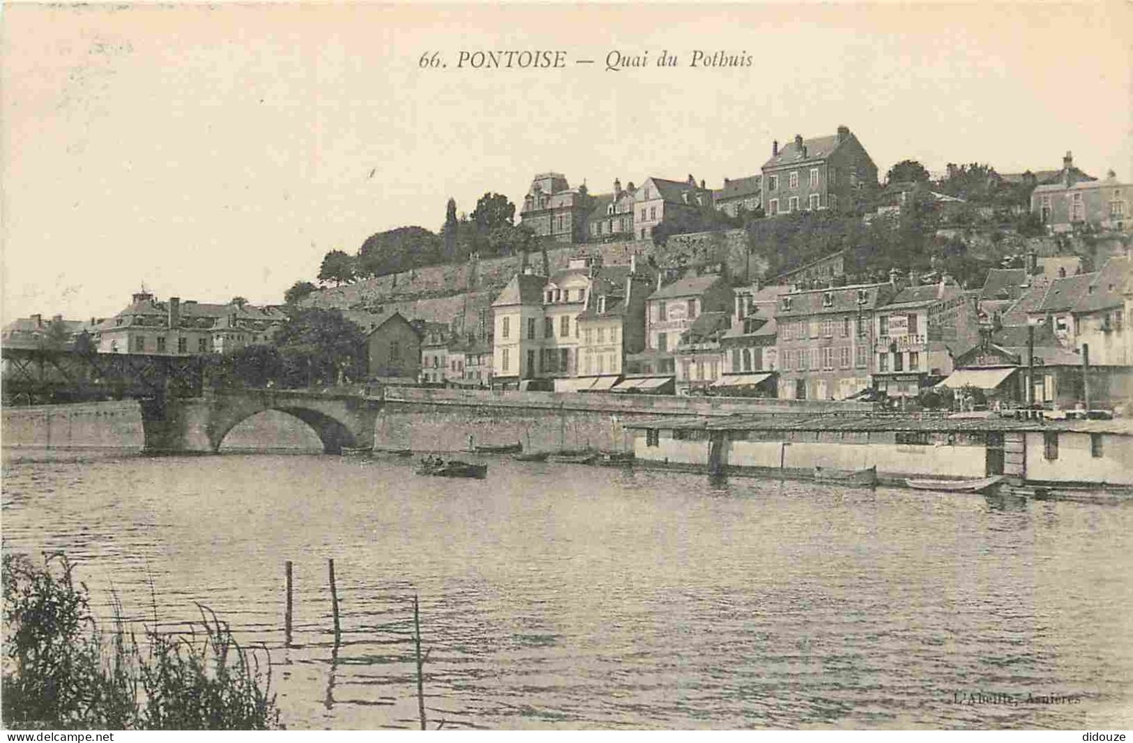 95 - Pontoise - Quai Du Potbuis - CPA - Voyagée En 1917 - Voir Scans Recto-Verso - Pontoise