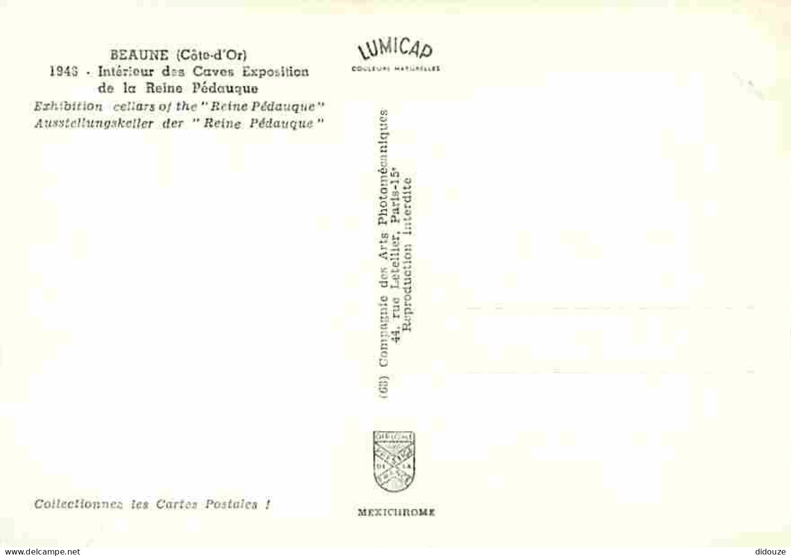 21 - Beaune - Intérieur Des Caves Exposition De La Reine Pédauque - CPM - Voir Scans Recto-Verso - Beaune