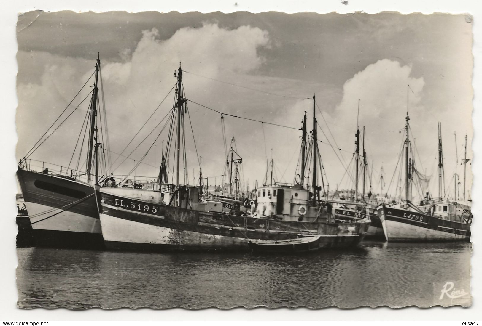 56  ETEL         A  ETEL  BATEAUX DE  PECHE  AU  MOUILLAGE - Etel