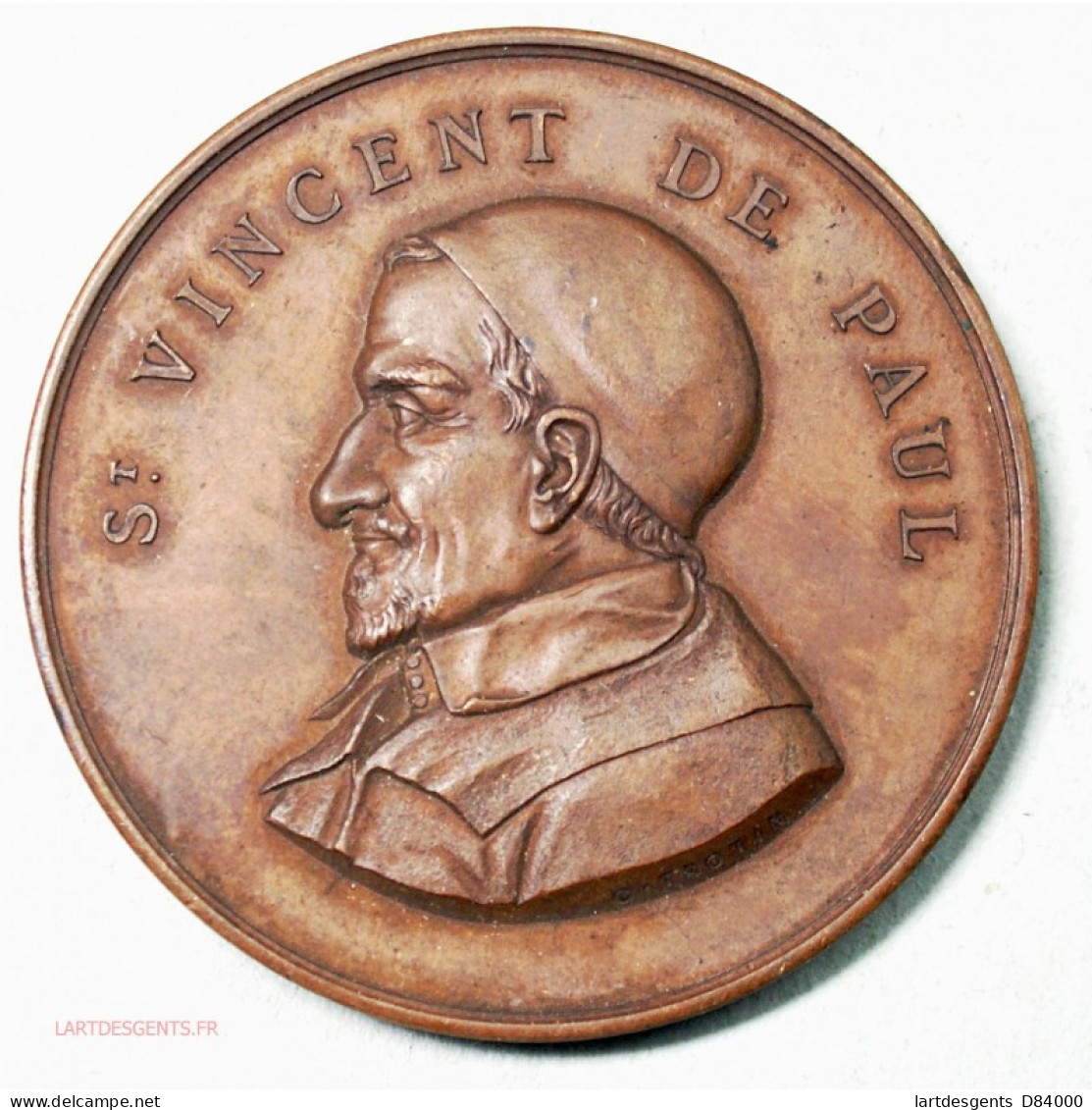 Medaille ST VINCENT DE PAUL, Patronages Des Jeunes Ouvriers 1897 - Professionnels/De Société