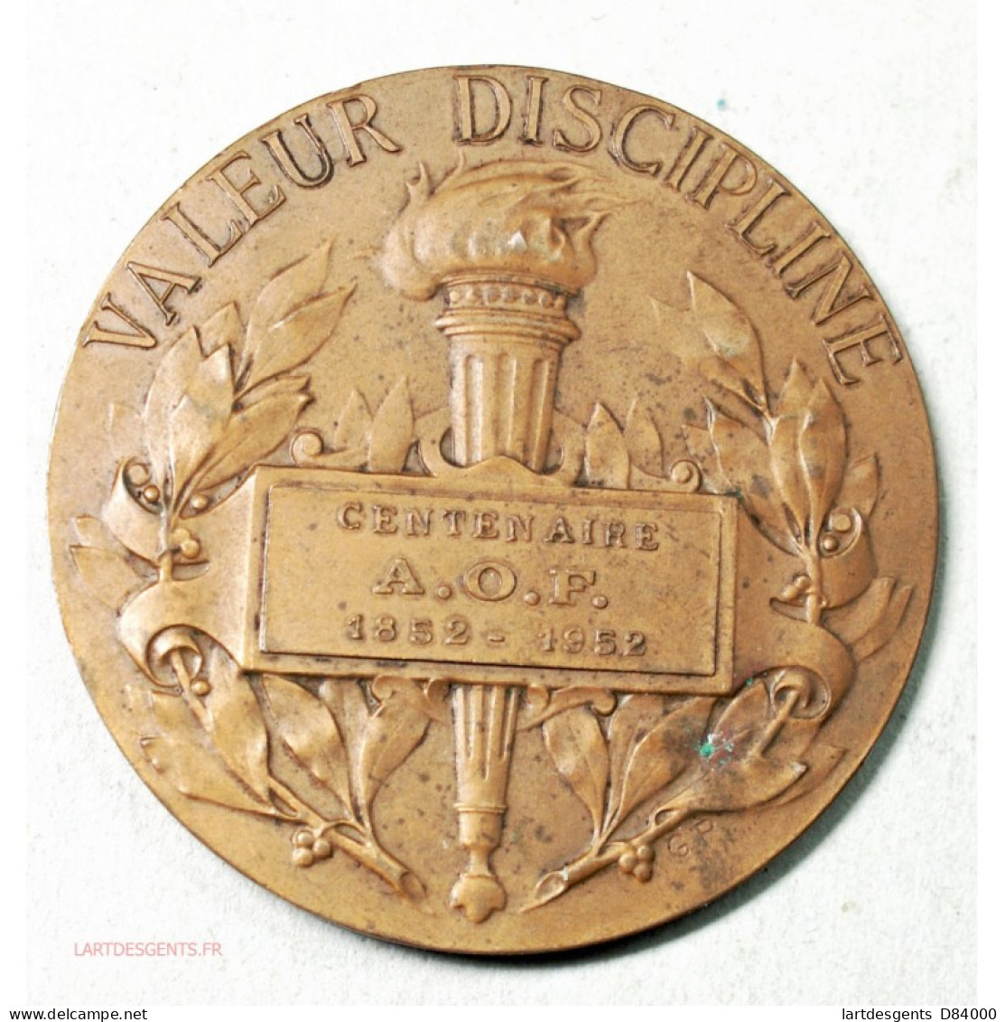 Médaille Militaires Mal Foch , Valeur Discipline A.O.F 1952 Par Prud'homme - Firmen