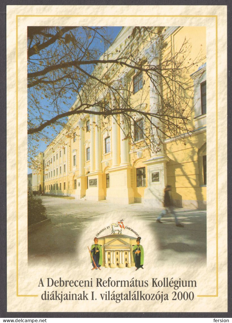 Debrecen Reformed Church Cathedral College Student Conference 2000 HUNGARY STATIONERY POSTCARD FDC Protestantism - Christianity