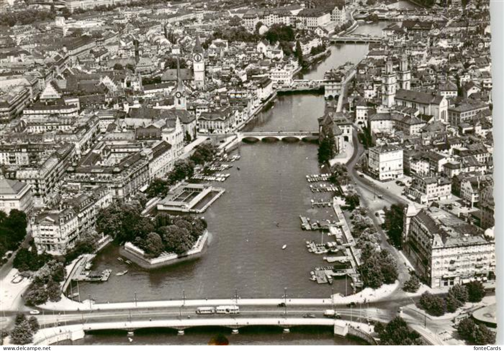 13951941 ZueRICH__ZH Quaibruecke Mit Blick Auf Limmat - Other & Unclassified