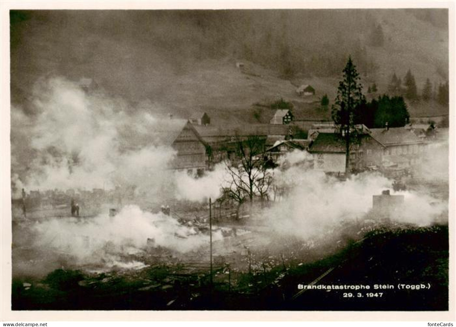 13927262 Stein_Toggenburg_SG Brandkatastrophe Stein 1947 - Autres & Non Classés