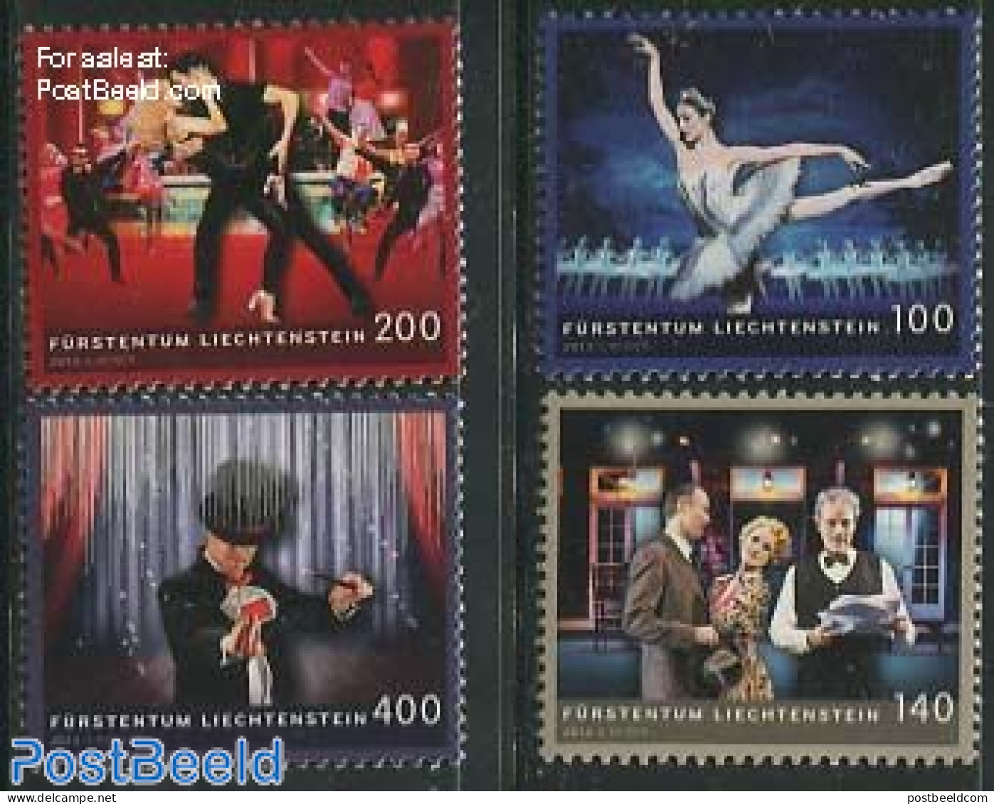 Liechtenstein 2013 Performing Arts 4v S-a, Mint NH, Performance Art - Various - Dance & Ballet - Theatre - Toys & Chil.. - Unused Stamps