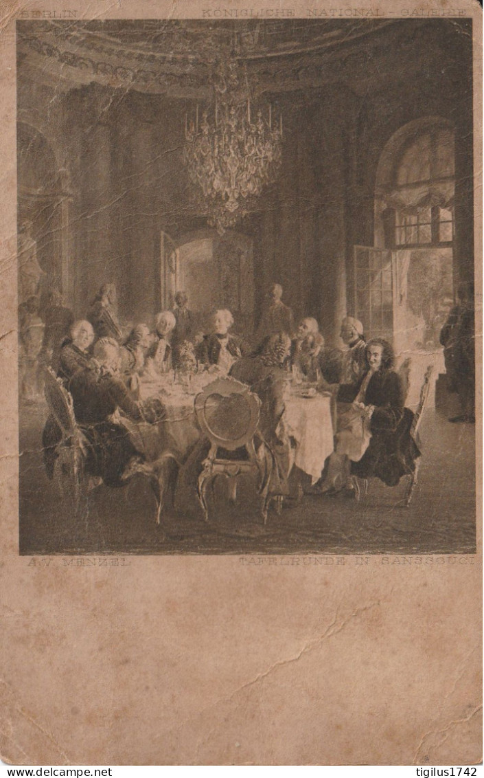 Adolph Von Menzel Tafelrunde In Sanssouci - Paintings