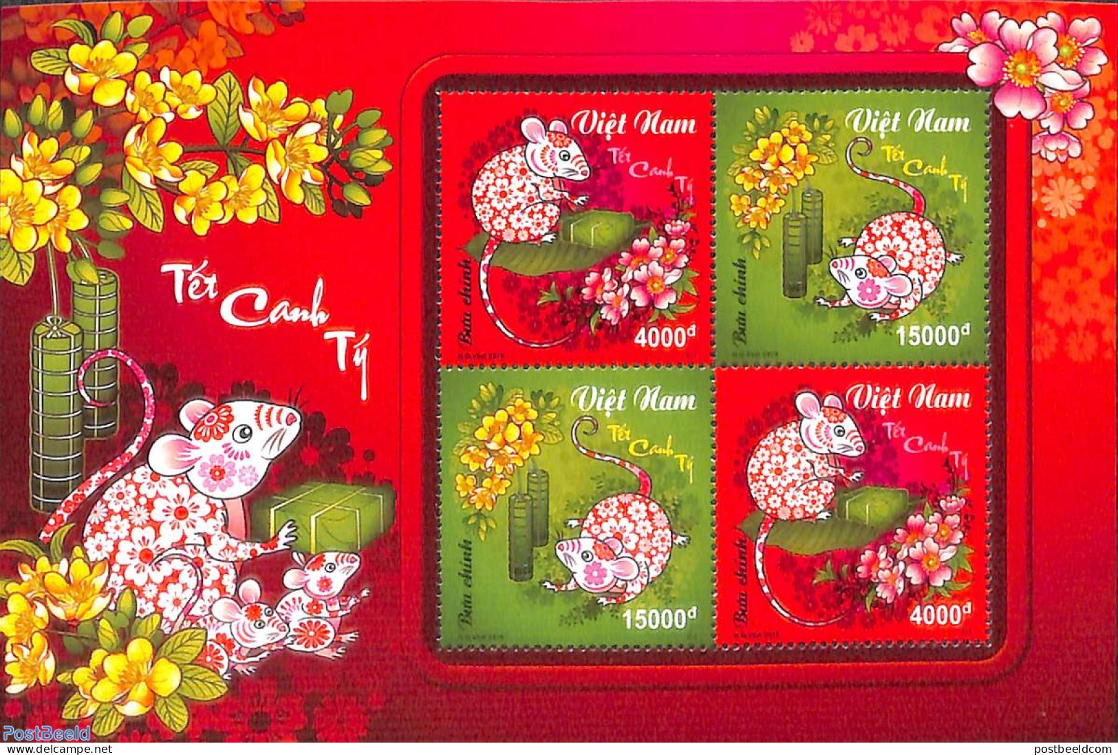 Vietnam 2020 Year Of The Rat S/s, Mint NH, Various - New Year - New Year