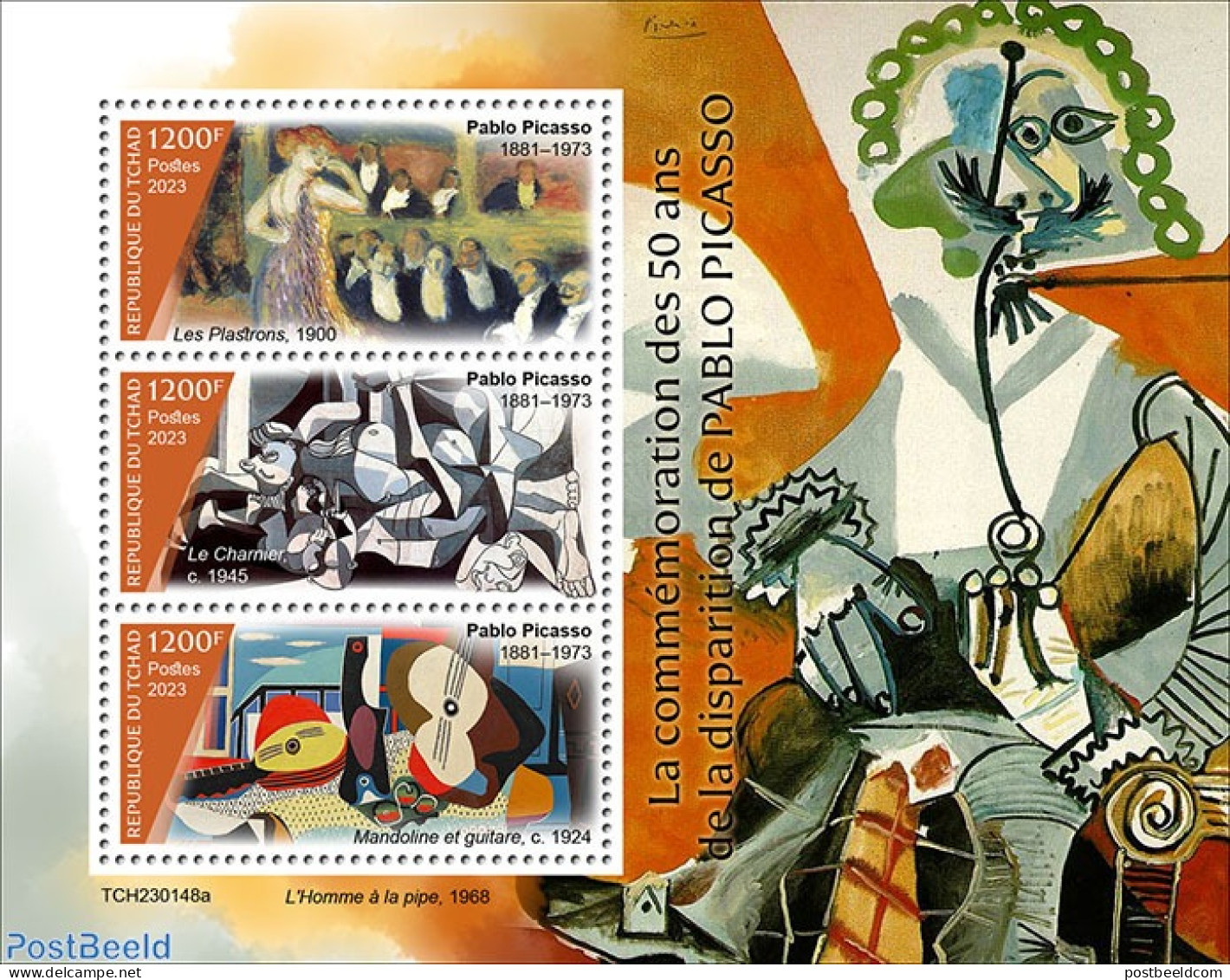 Chad 2023 Pablo Picasso, Mint NH, Art - Pablo Picasso - Paintings - Other & Unclassified