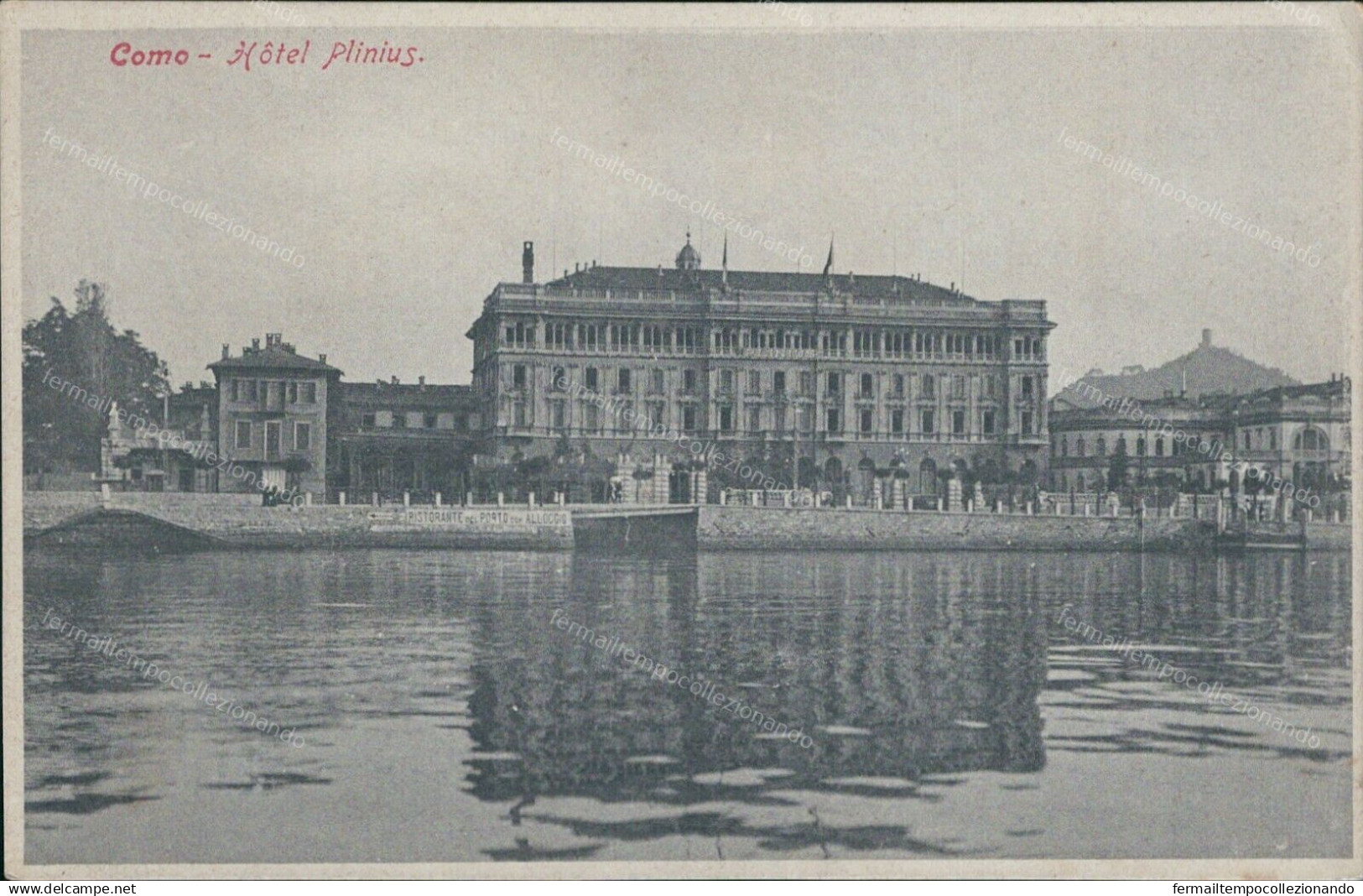 Cs472 Cartolina Como Citta' Hotel Plinius Inizio 900 Lombardia - Como