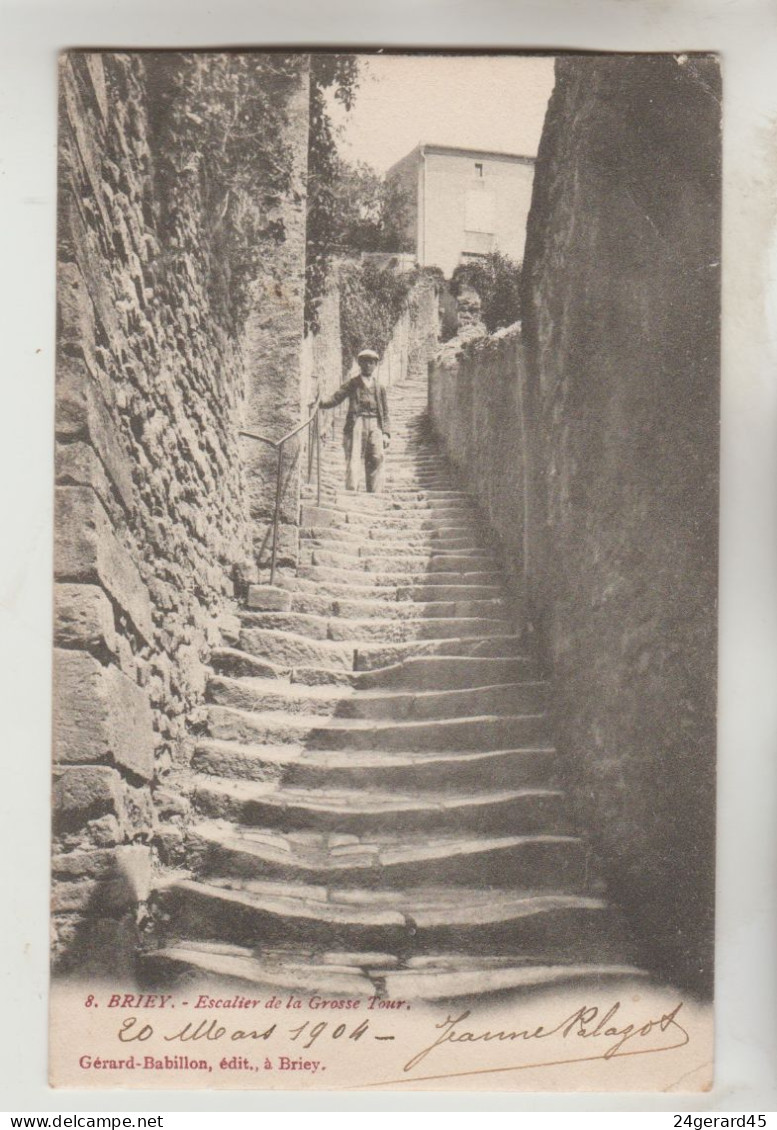 CPA PIONNIERE BRIEY (Meurthe Et Moselle) - Escalier De La Grosse Tour - Briey