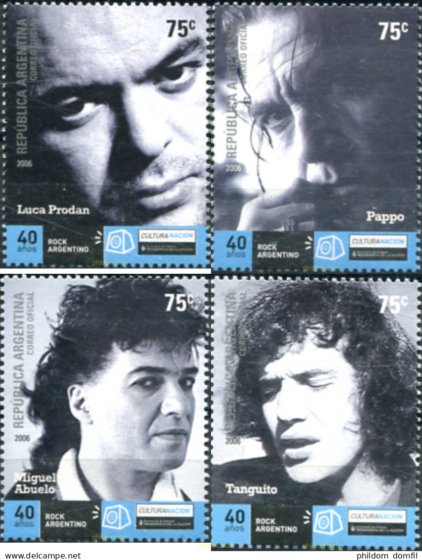 195773 MNH ARGENTINA 2006 40 ANIVERSARIO DEL ROCK ARGENTINO - Nuovi