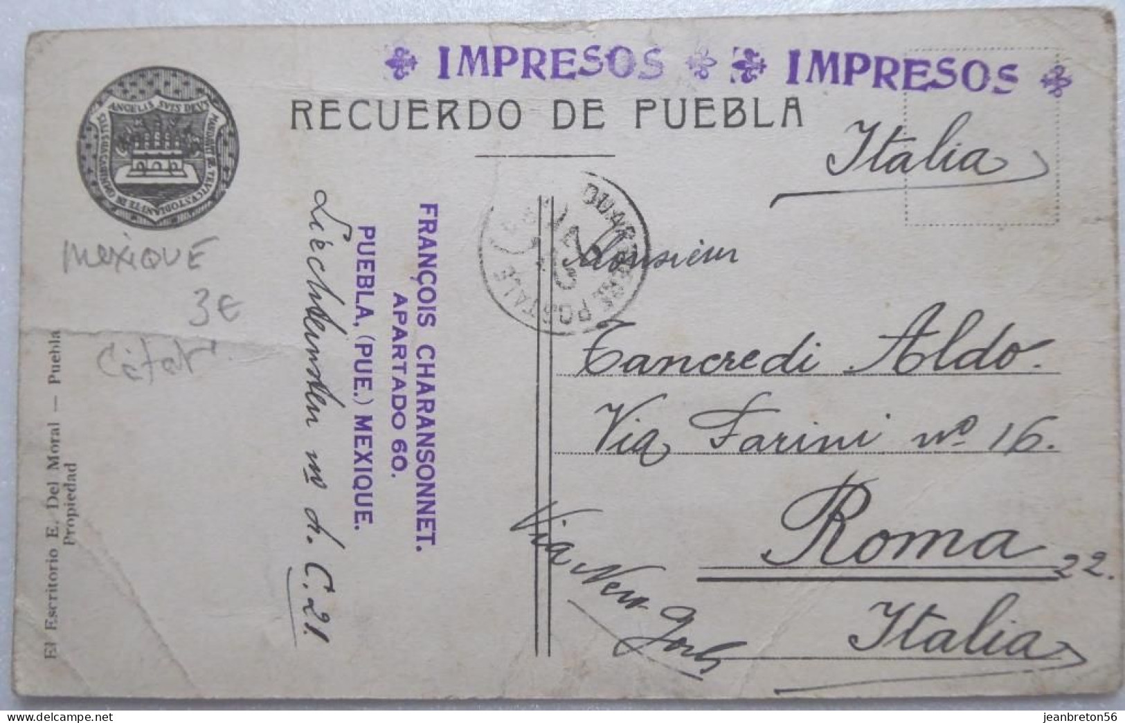 Puebla - Panorama - CPA 1922 Voir état - Mexique