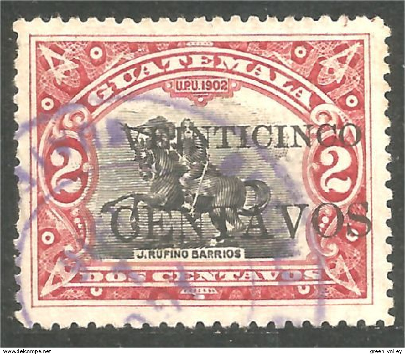 CH-37 Guatemala Surcharge Cheval Horse Pferd Caballo Cavallo Paard - Pferde