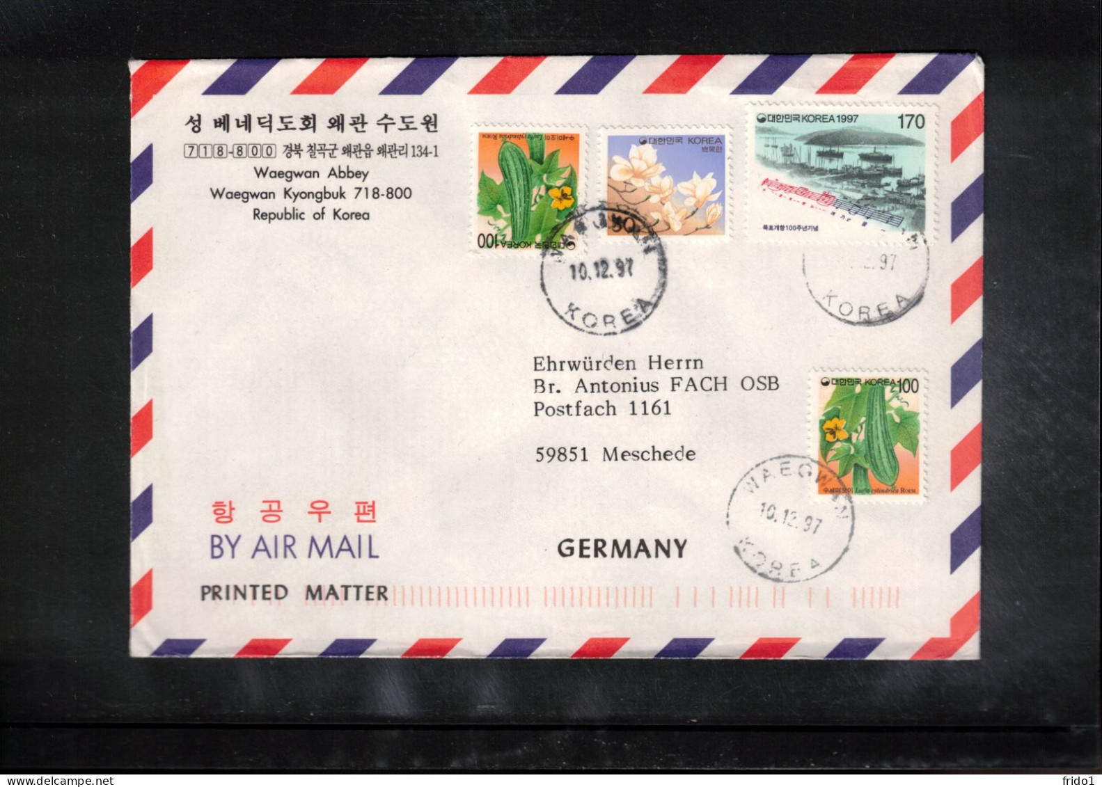 South Korea 1997 Interesting Airmail Letter - Corée Du Sud