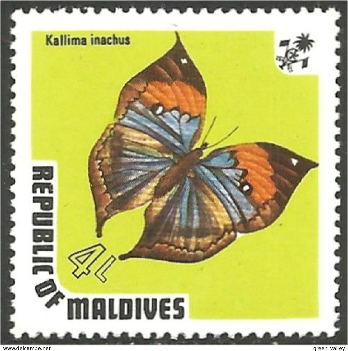 IN-22 Maldives Papillon Butterfly Butterflies Farfalla Mariposa Schmetterling Vlinder MNH ** Neuf SC - Vlinders