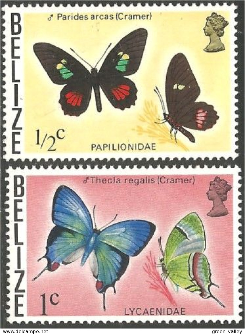 IN-3 Belize Papillon Butterfly Butterflies Farfalla Mariposa Schmetterling Vlinder MNH ** Neuf SC - Butterflies