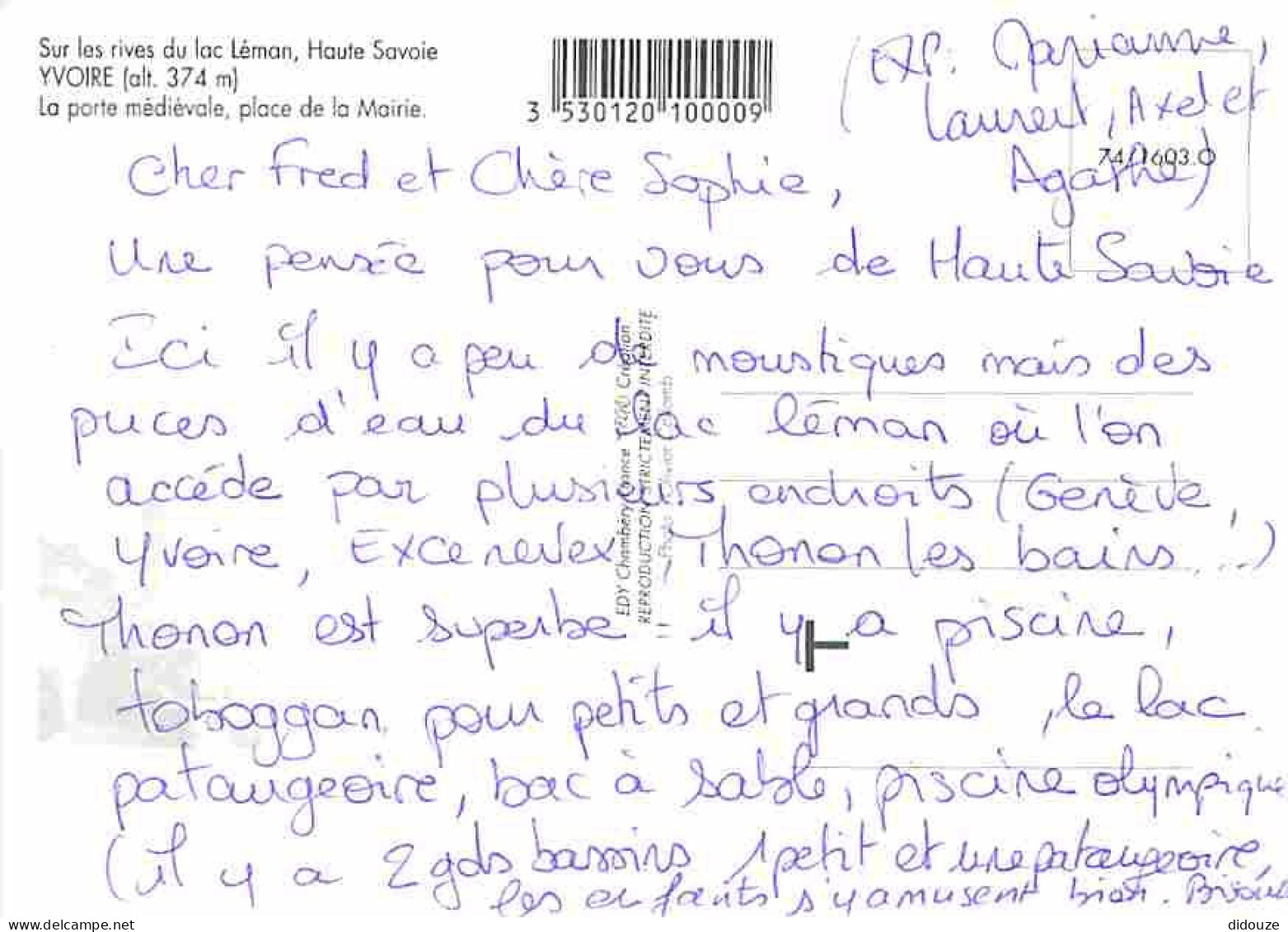 74 - Yvoire - La Porte Médiévale - Place De La Mairie - Blasons - CPM - Voir Scans Recto-Verso - Yvoire