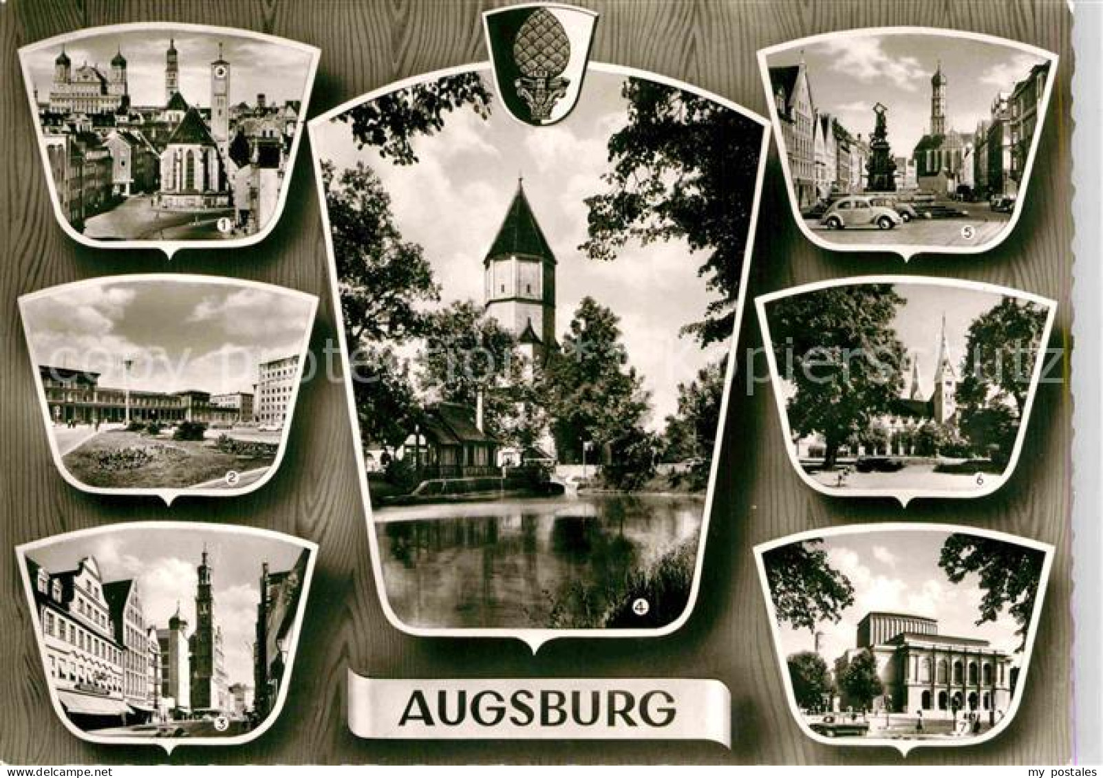 72831585 Augsburg Jakobskirche Rathaus Hauptbahnhof Karolinensitz Perlach Augsbu - Augsburg