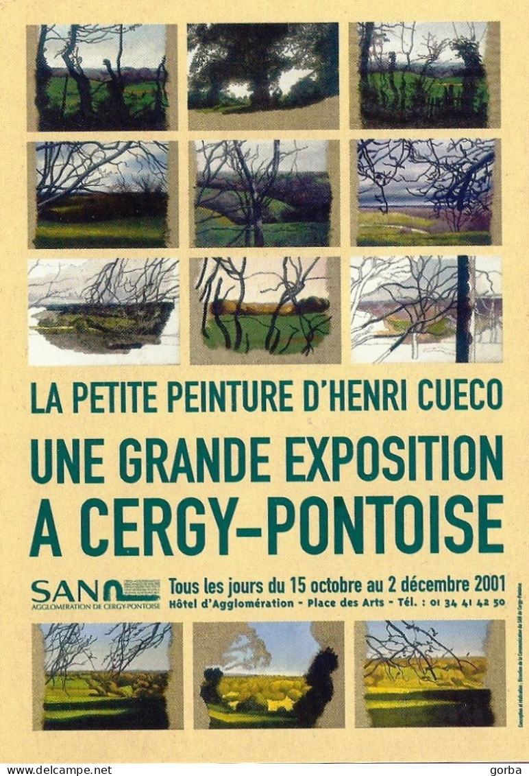 *CPM  - La Petite Peinture D'Henri CUECO - Exposition Hôtel D'Agglomération Cergy Pontoise (95) - Expositions