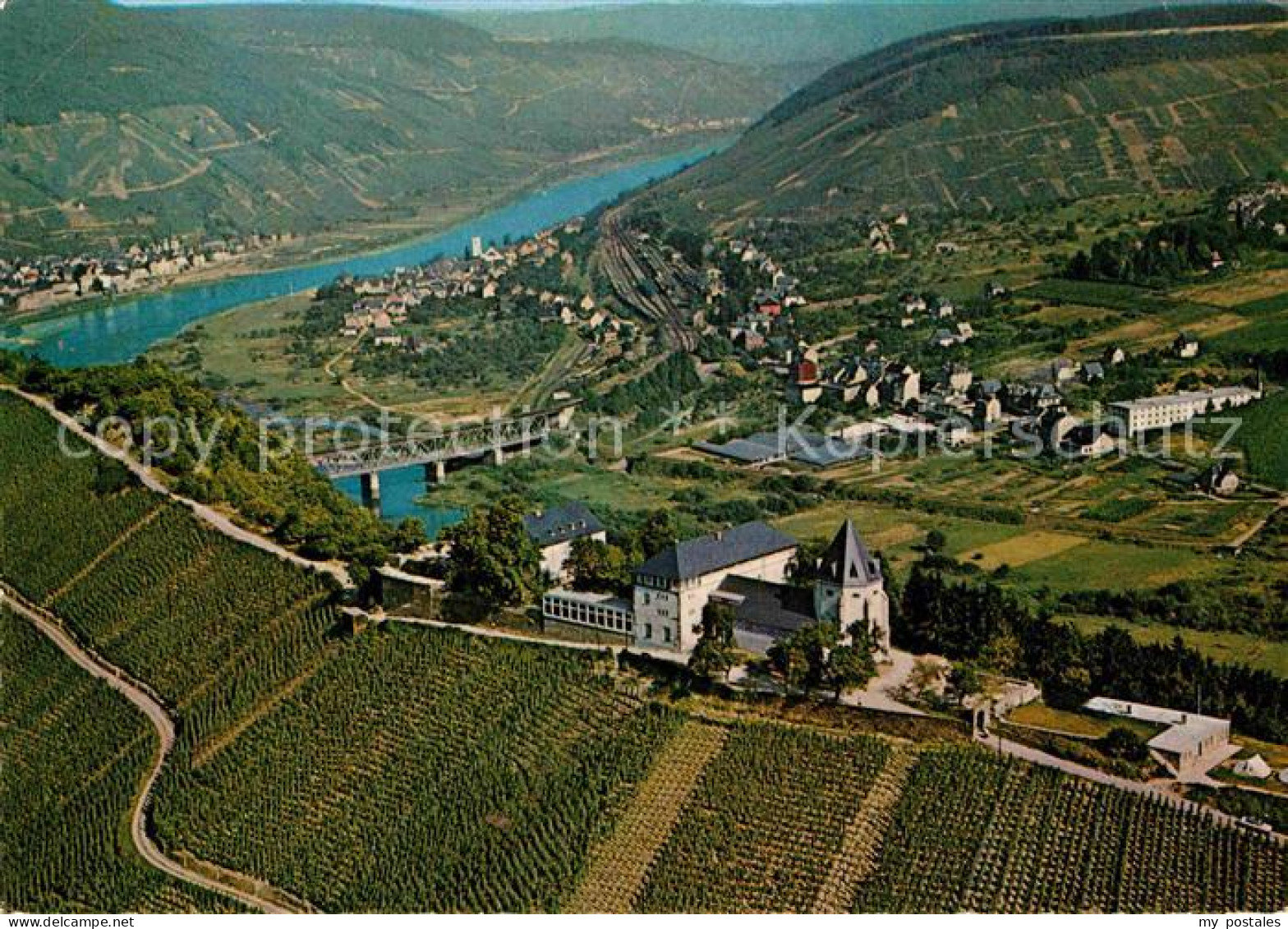 72828651 Bullay Mosel Marienburg Fliegeraufnahme Bullay - Other & Unclassified