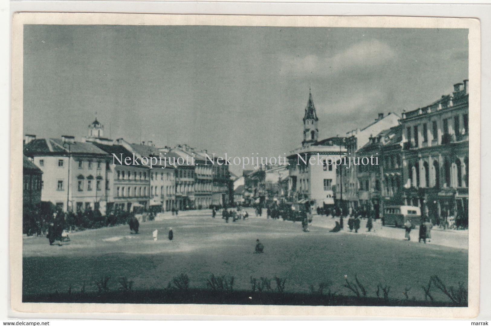 Vilnius, Didžioji Gatvė, Apie 1940 M. Atvirukas - Lithuania