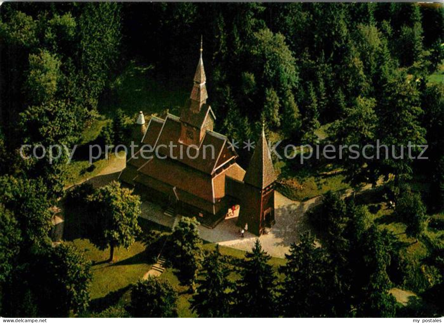 72825351 Hahnenklee-Bockswiese Harz Fliegeraufnahme Nordische Stabkirche Hahnenk - Goslar