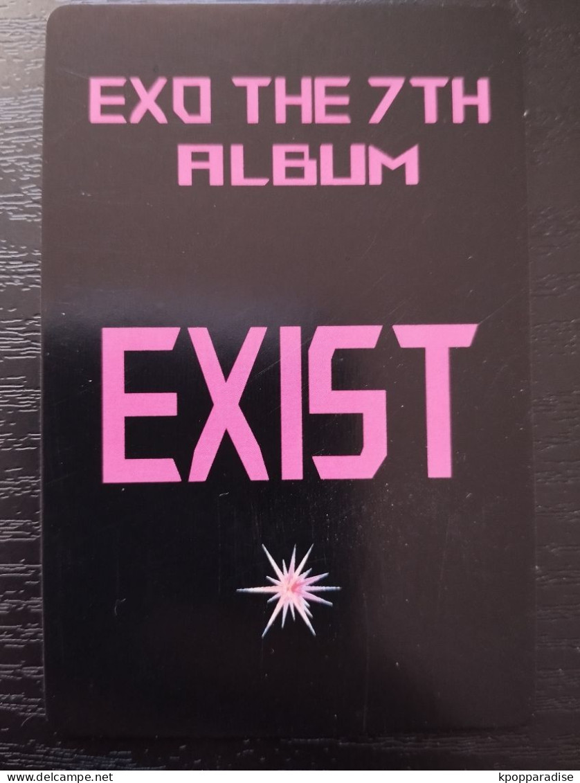 Photocard K POP Au Choix  EXO The 7th Album EXIST Baekhyun - Other & Unclassified