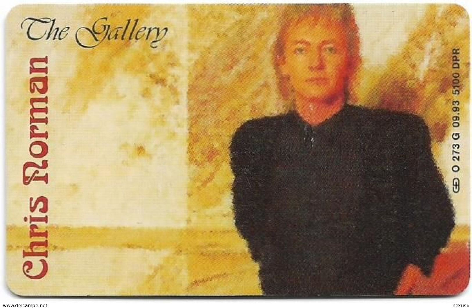 Germany - The Gallery 7 - Chris Norman - O 0273G - 09.1993, 6DM, 5.100ex, Used - O-Series : Customers Sets