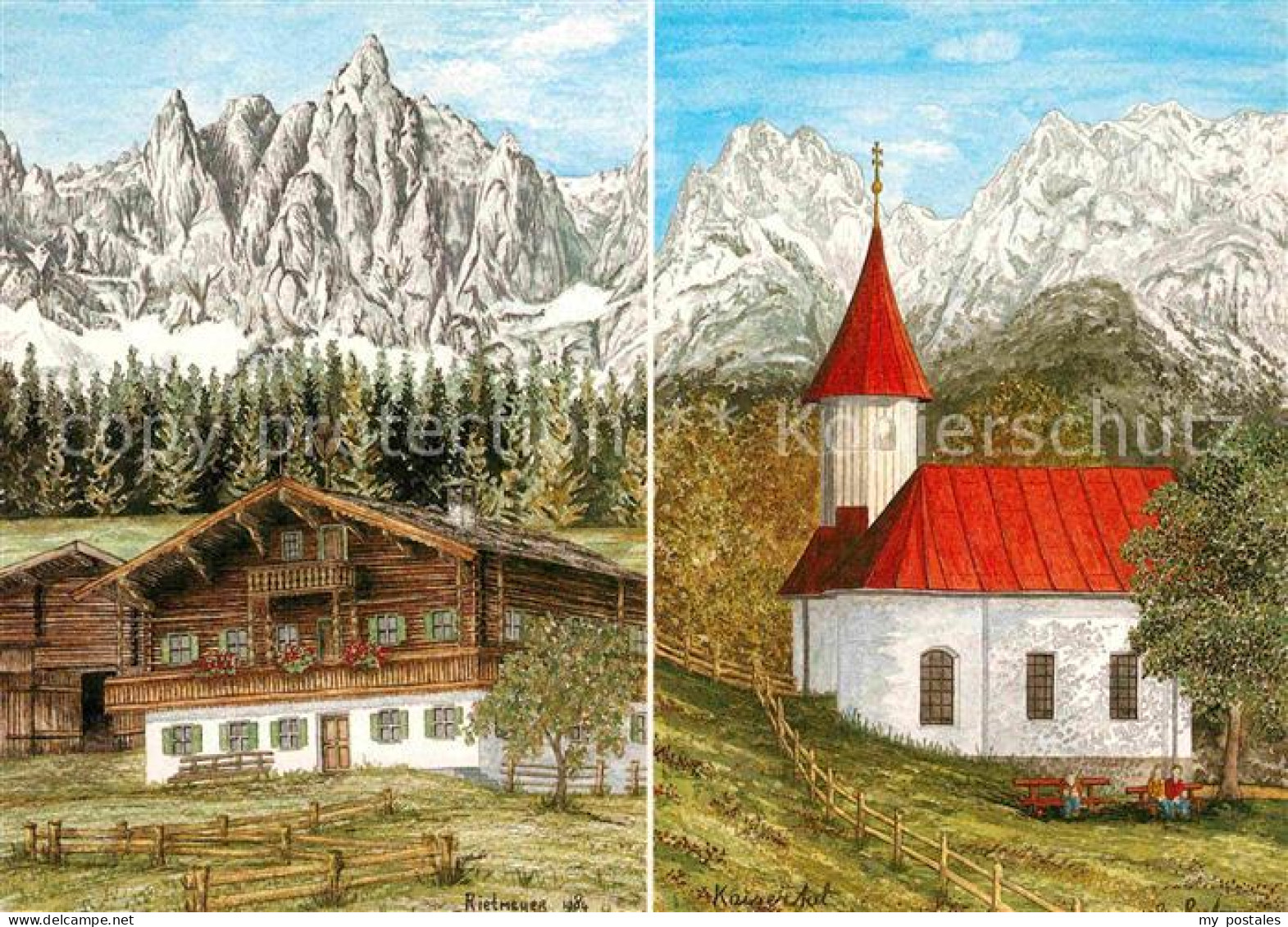 72824642 Tirol Region Wilder Kaiser Sankt Antonius-Kapelle Tirol Region - Other & Unclassified